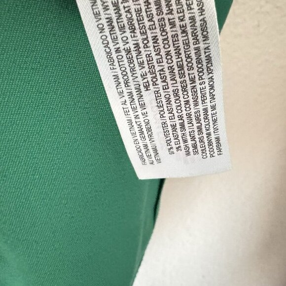 Primark Womens chiffon Silver Zip Front Shift Dress green Size 12 US - Picture 5 of 6